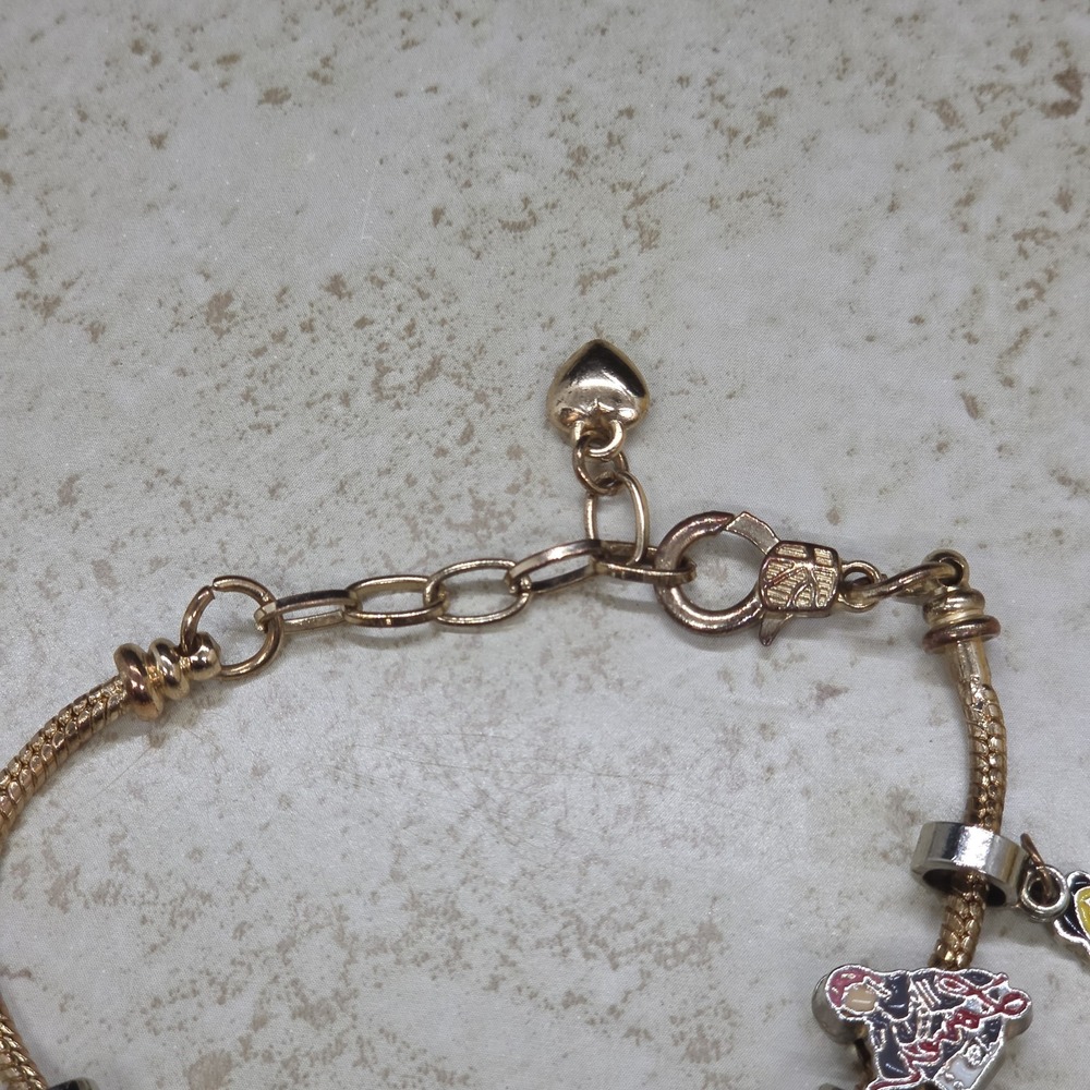 Taylor Swift Swifty Charm Bracelet 11 Enamel Charms Gold Tone - Picture 7 of 8